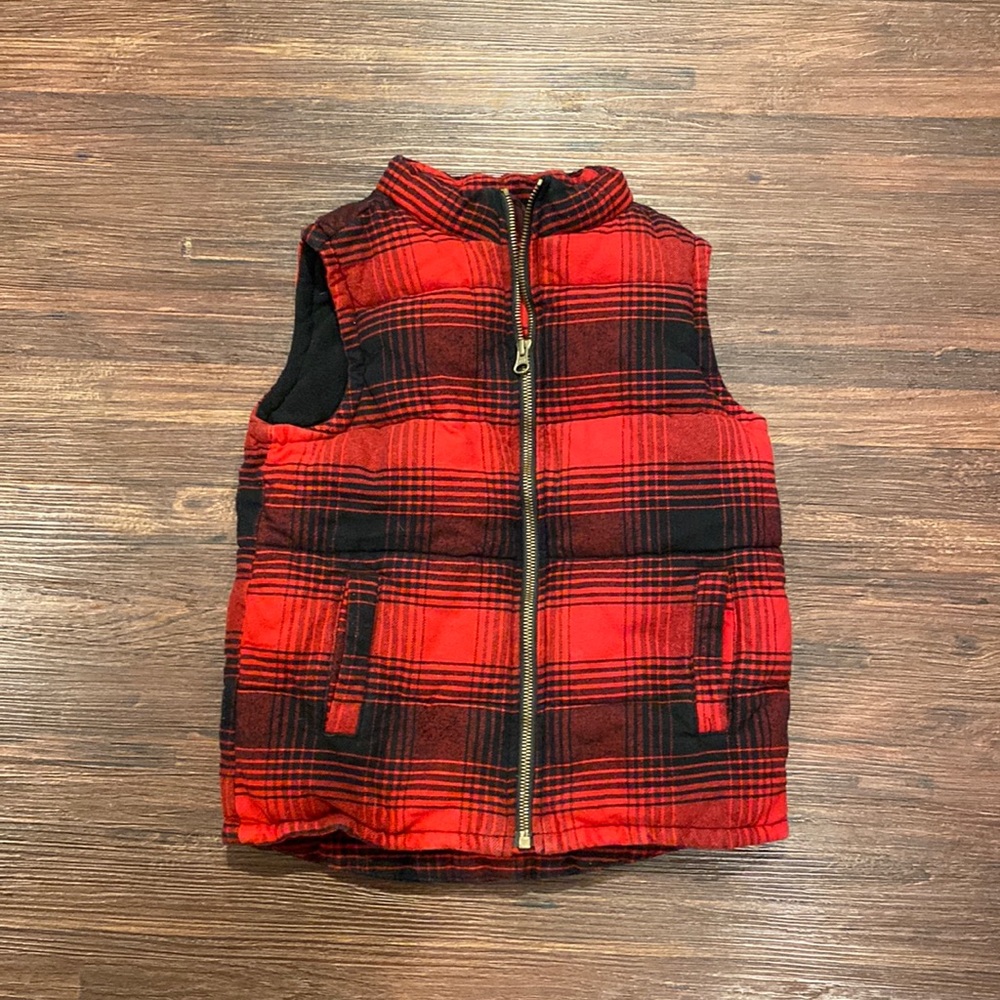 Boys Gymboree Size Small Red/Black Vest